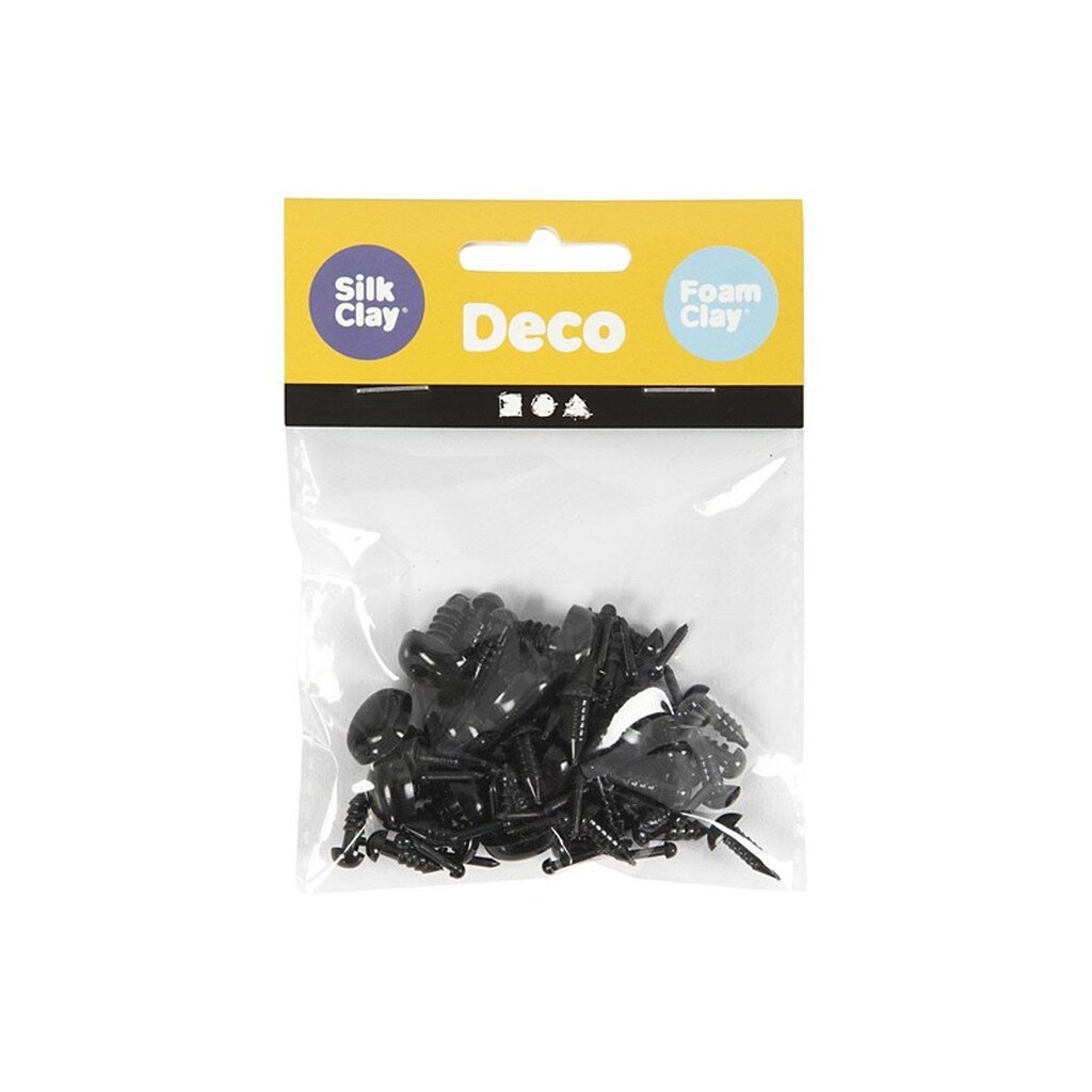 Creativ Company Eyes and noses - Black 20 sets