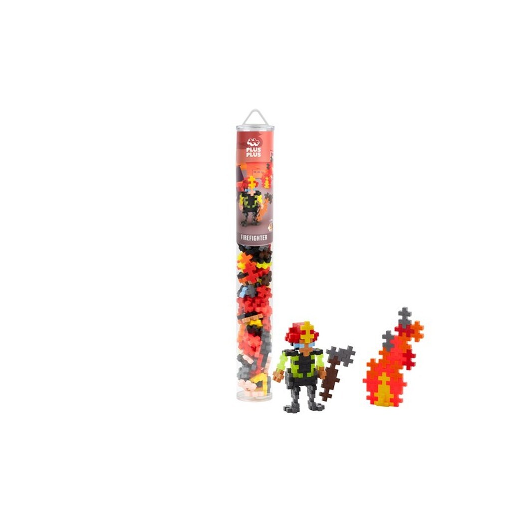 Plus-Plus Firefighter Tube 100 pcs