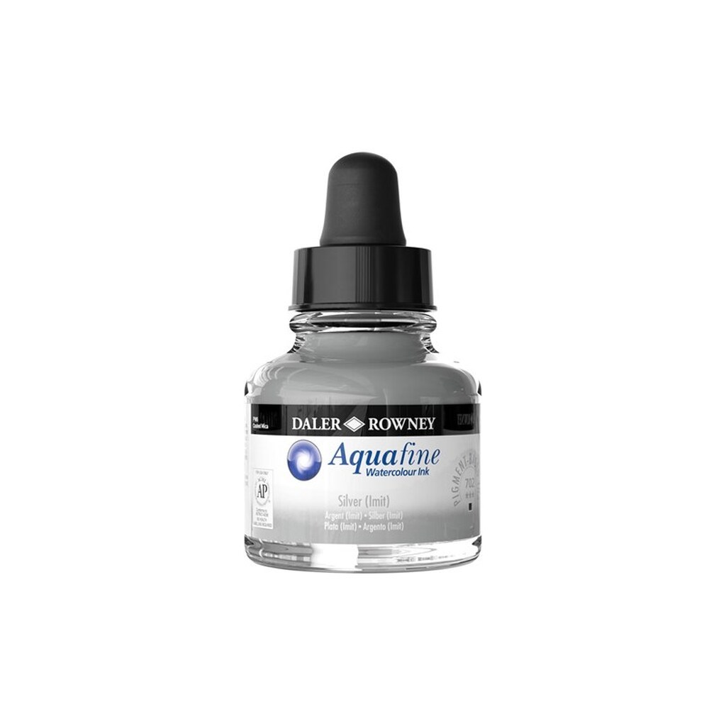 Daler-Rowney Aquafine 29.5 ml Ink Silver (Imit)
