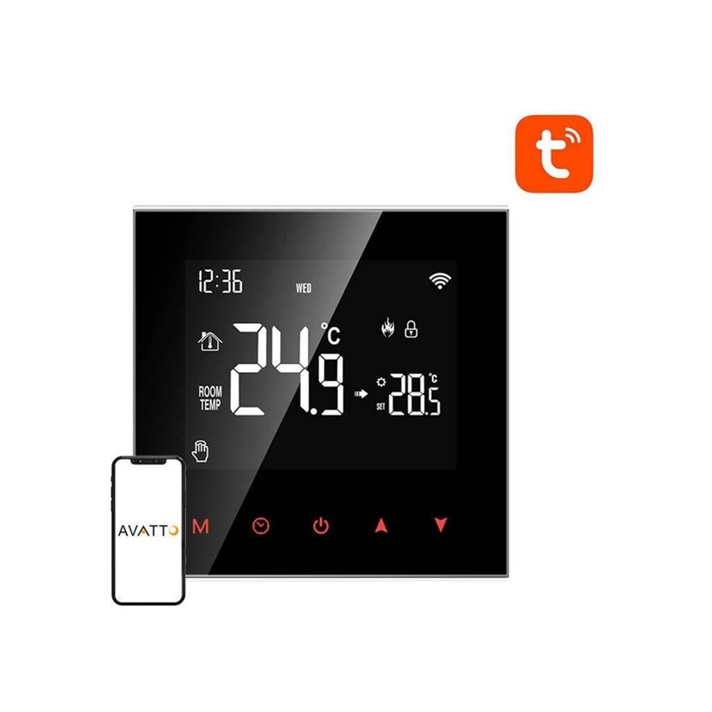 Avatto ZWT100 3A ZigBee TUYA smart DHW boiler thermostat