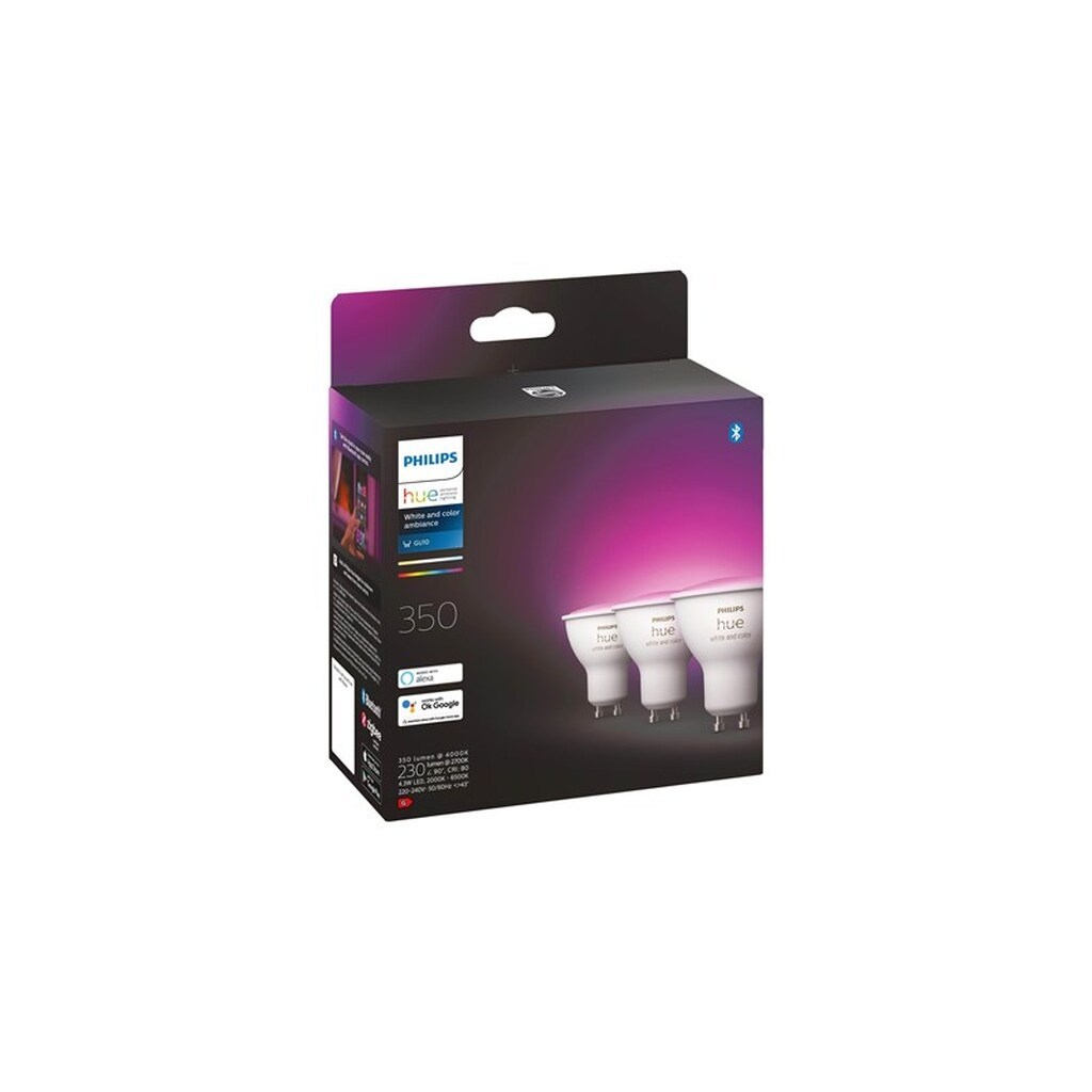Philips Hue Color GU10 Spot - 3-Pak