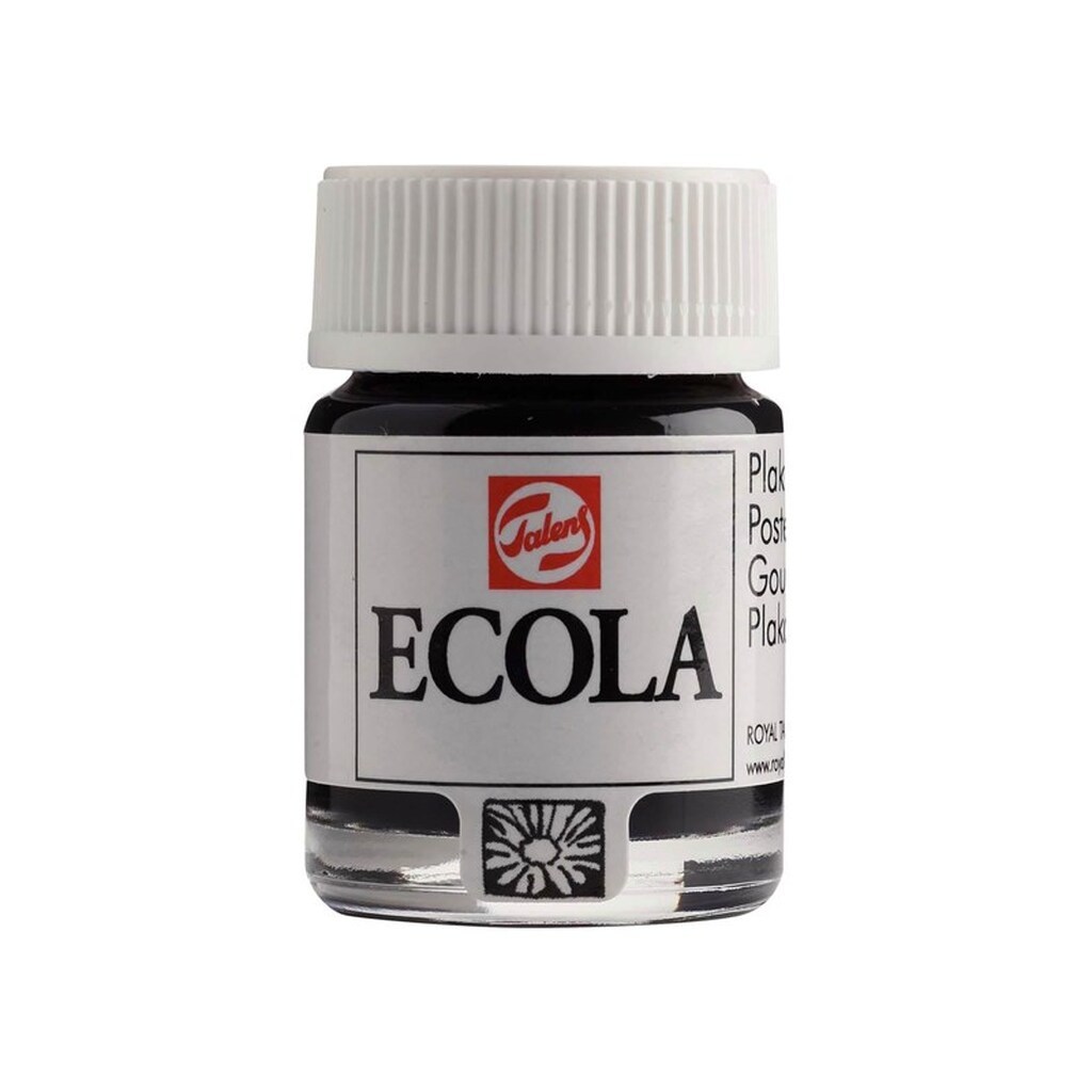 Bruynzeel - Ecola Poster Paint Bottle 16ml Black 700