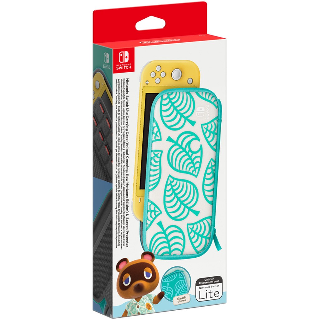 Nintendo Switch Lite Animal Crossing: New Horizons Carrying Case &amp; Screen Protector
