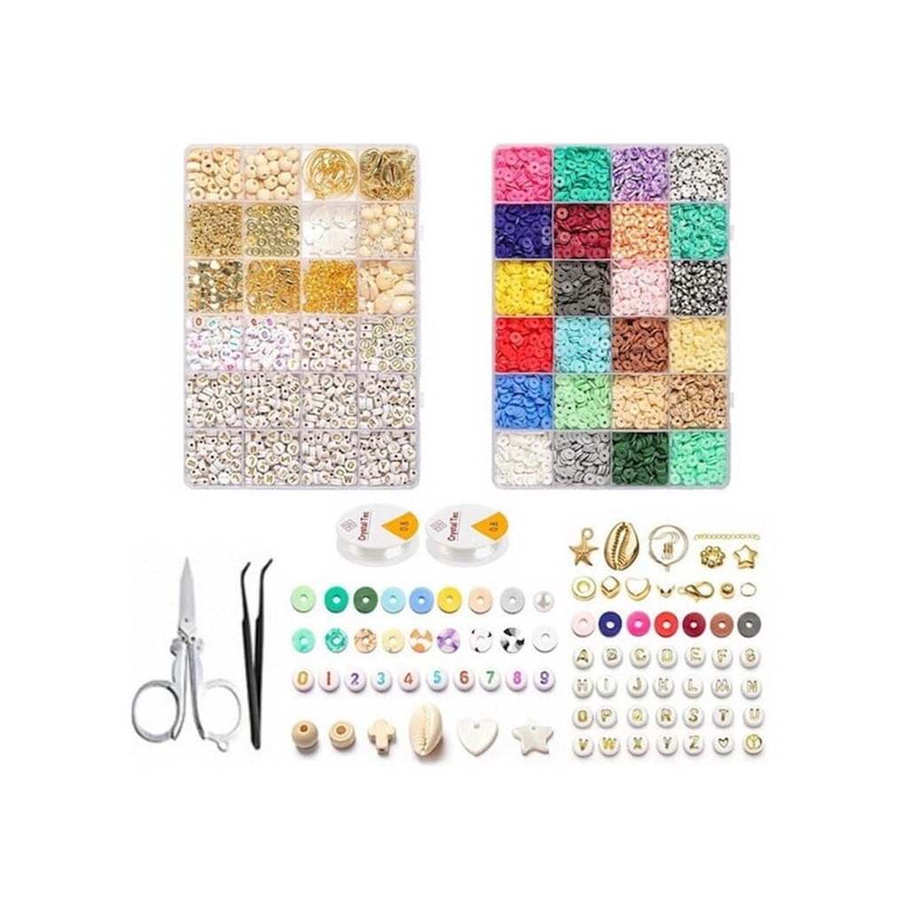 Pro Boheme Smykkesæt - Heishi &amp; Charms Perler - 6000 stk