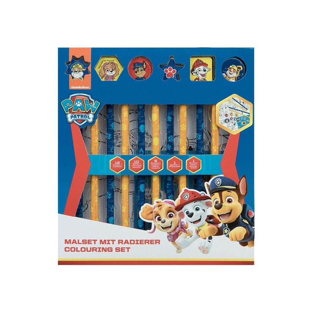 Undercover Coloring set with erasers PAW Patrol 29 pcs.