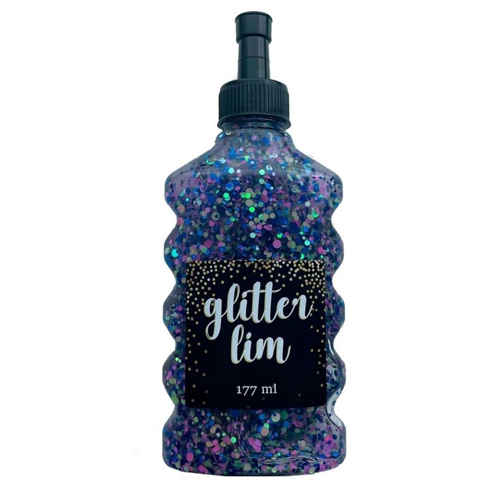 Hobby Mate Glitterlim grov glitter, Navy, 177ml