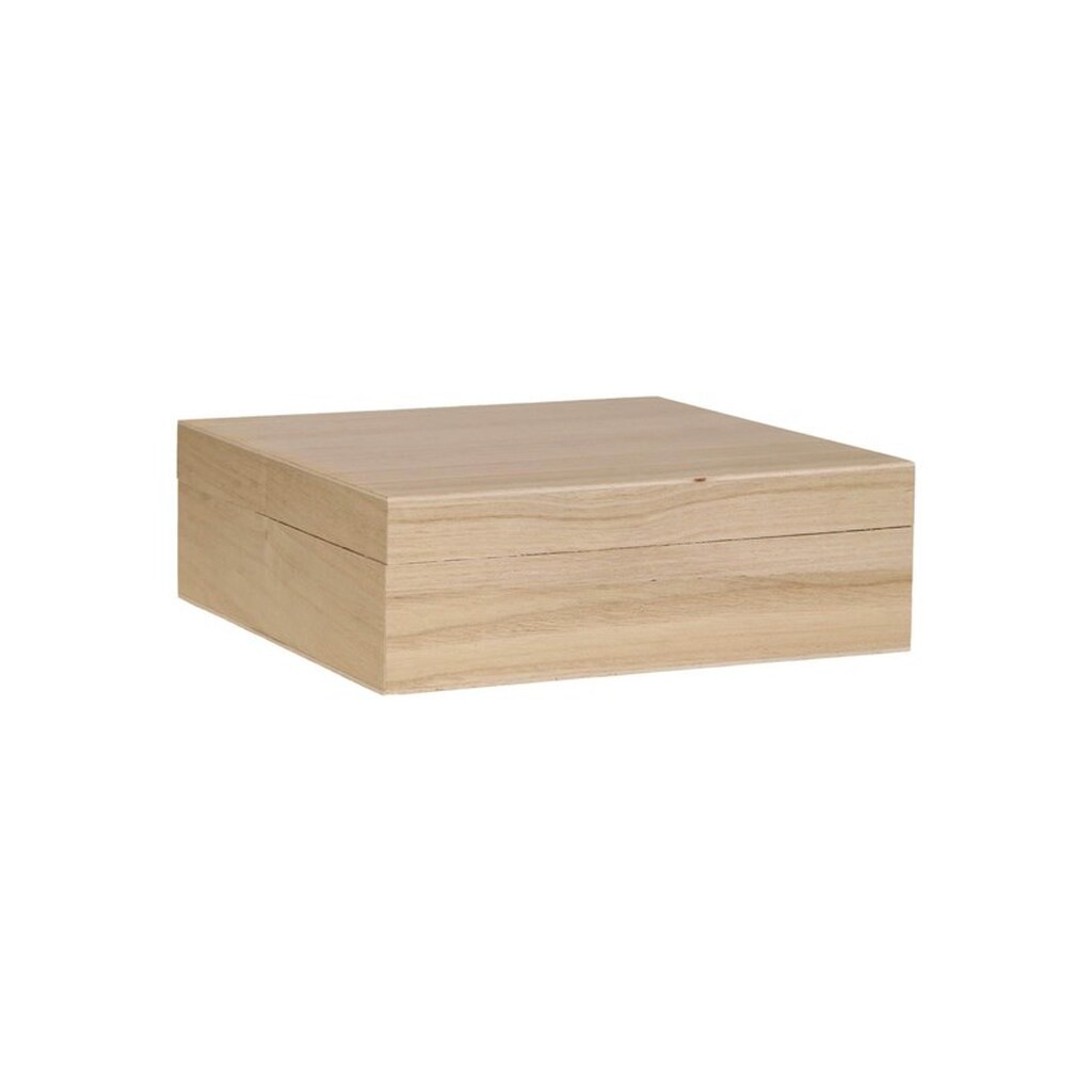 Playwood Square box with loose lid