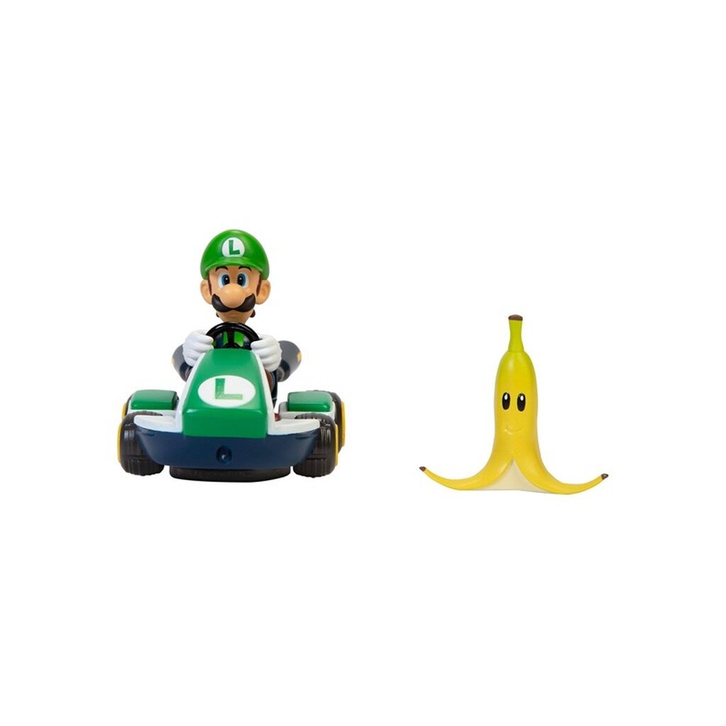 Jakks Super Mario 2.5 Inch Spin Out Mario Kart Luigi