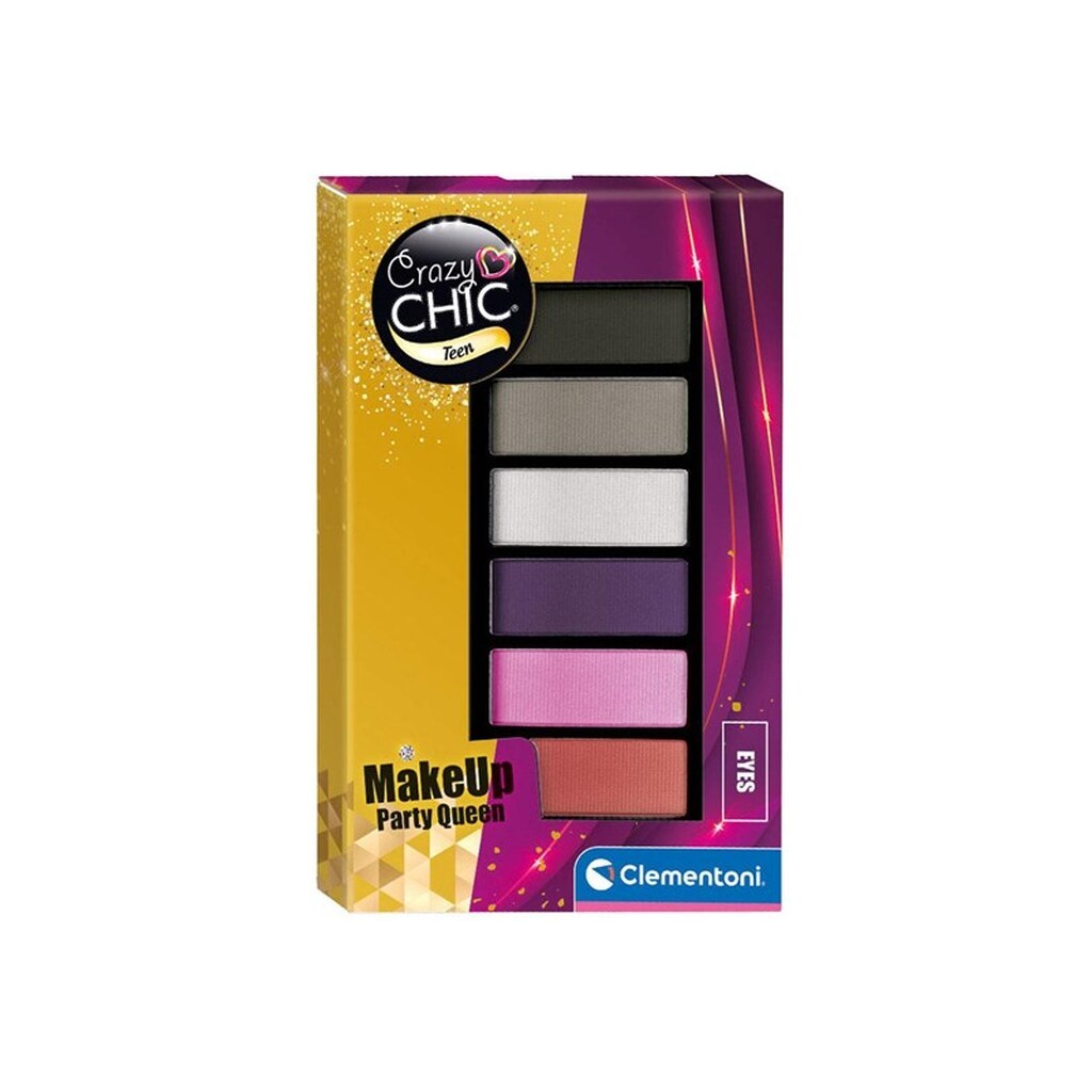 Clementoni Crazy Chic Eyeshadow Palette Party Queen 6 Colors