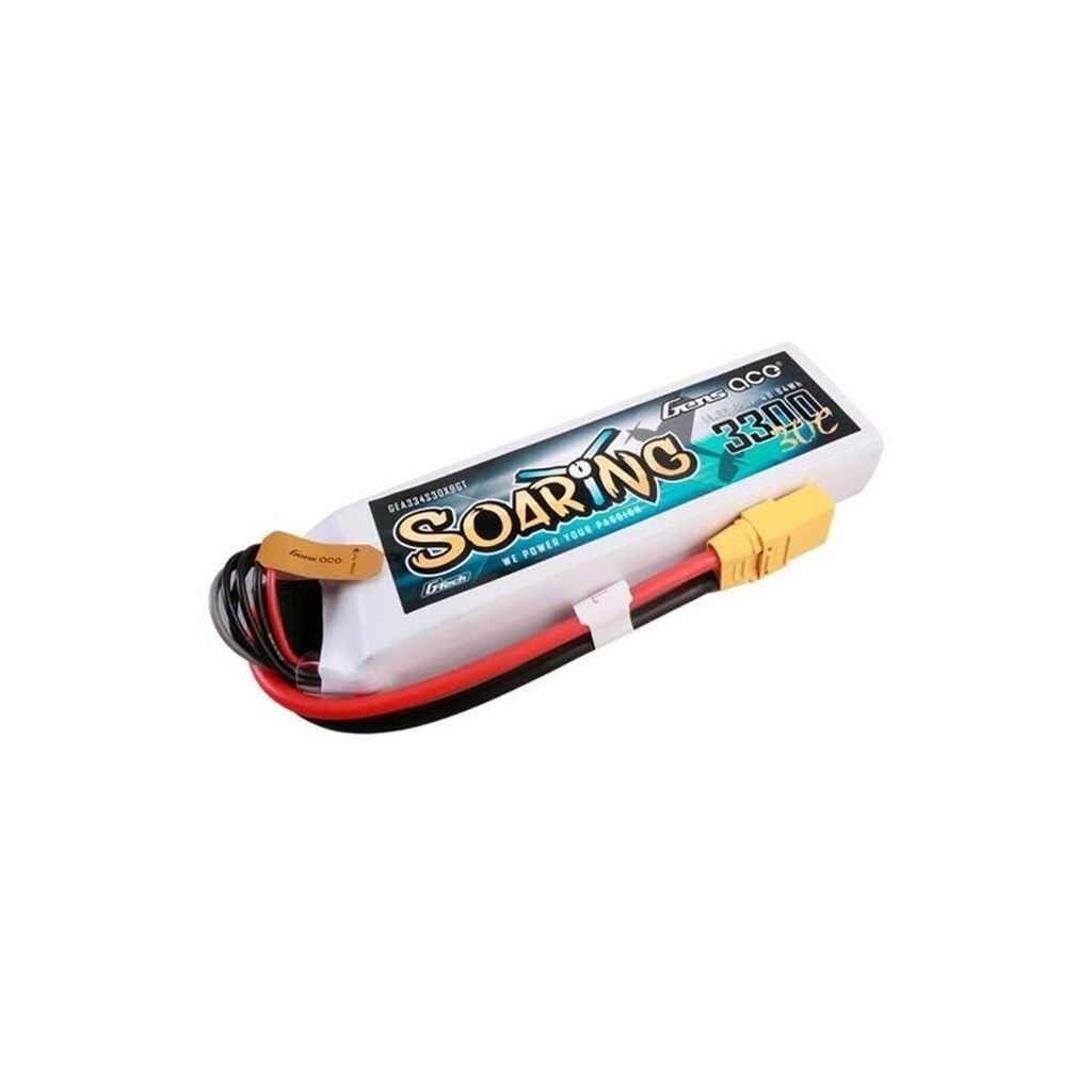 Gens ace &amp;Tattu G-Tech Soaring 3300mAh 14.8V 30C 4S1P Lipo Battery