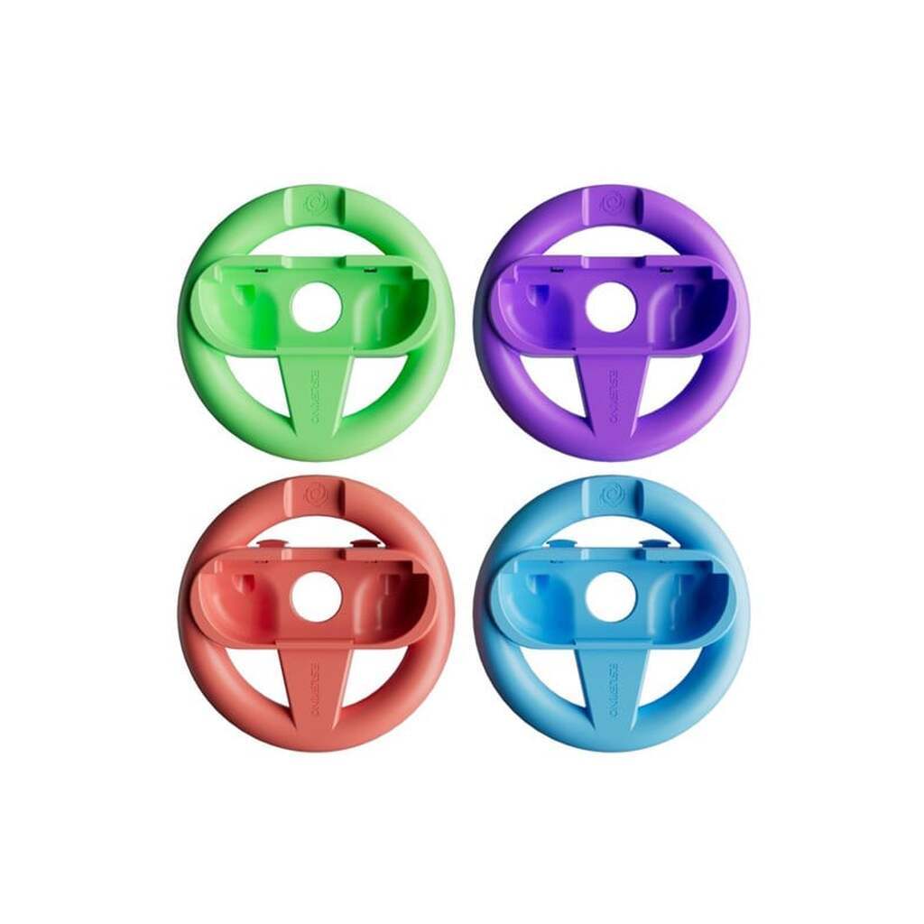 Oniverse Racing Wheel Controller Holders - Orange / Blue / Purple / Green - 4 Pack - Wheel - Nintendo Switch 2