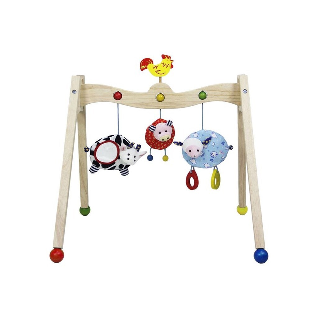 Primi Passi - Wooden Baby Gym Farm Animals