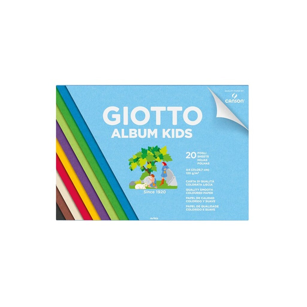 Giotto Album Kids A4 Colours 120G 20 SH