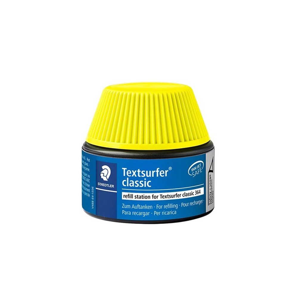 Staedtler REFILL, 4 STK, TIL TEXTSURFER CLASSIC 364 GUL