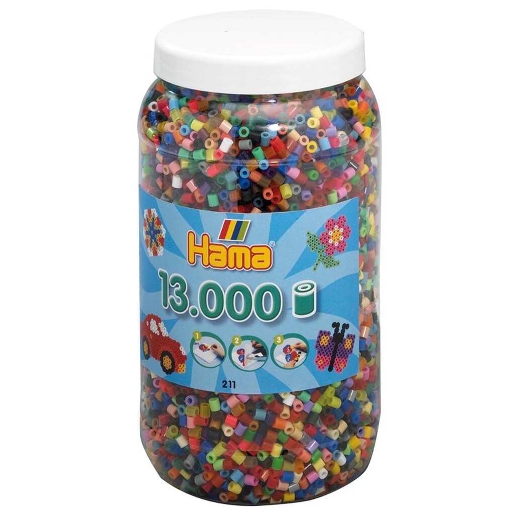 Hama Beads in Pot-Mix 13000 pcs