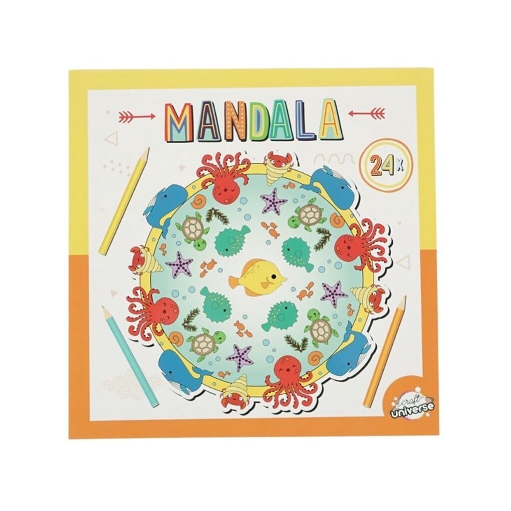 Creative Craft Group Malebog MANDALA 20,5*20,5cm HAVDYR