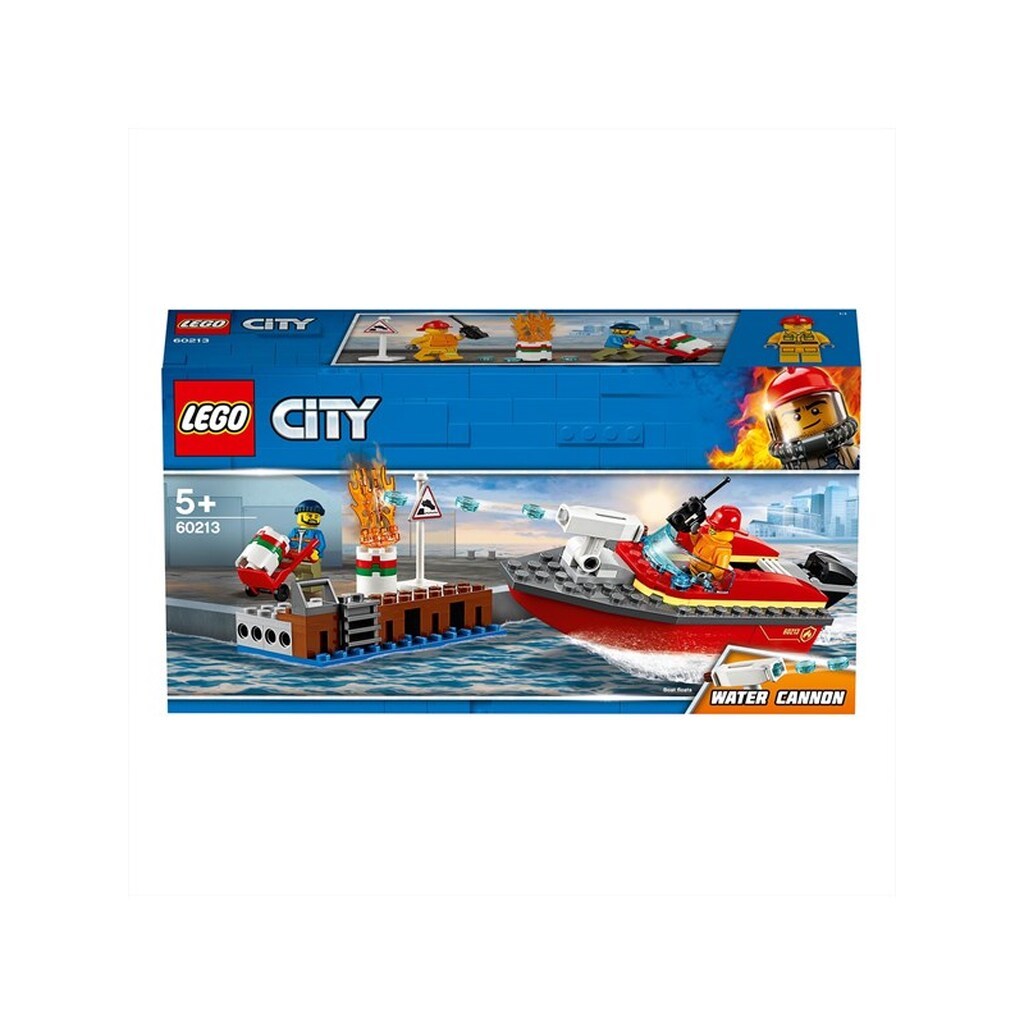 LEGO City 60213 Brand på havnen