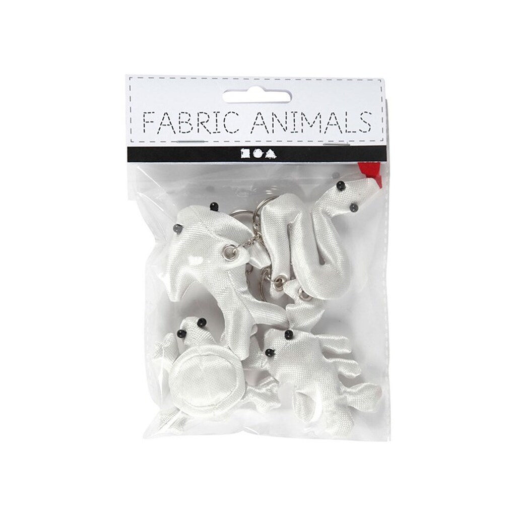 Creativ Company - Animal Keychains made of Textile 4 pcs.