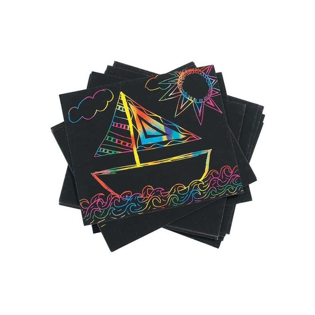 Colorations - Scratch Card Rainbow Colors Set of 100