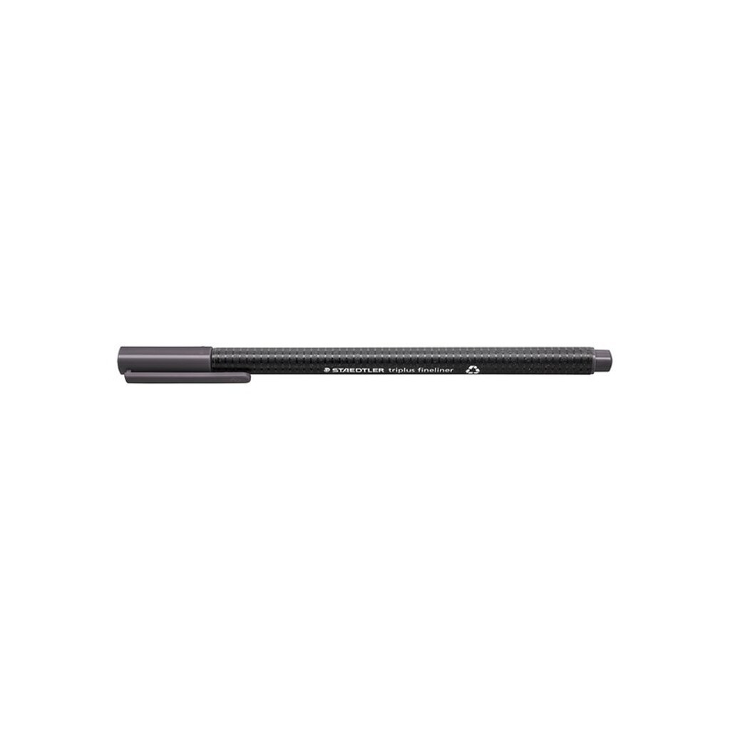 Staedtler TRIPLUS FINELINER rPP, 10 stk GRÅ