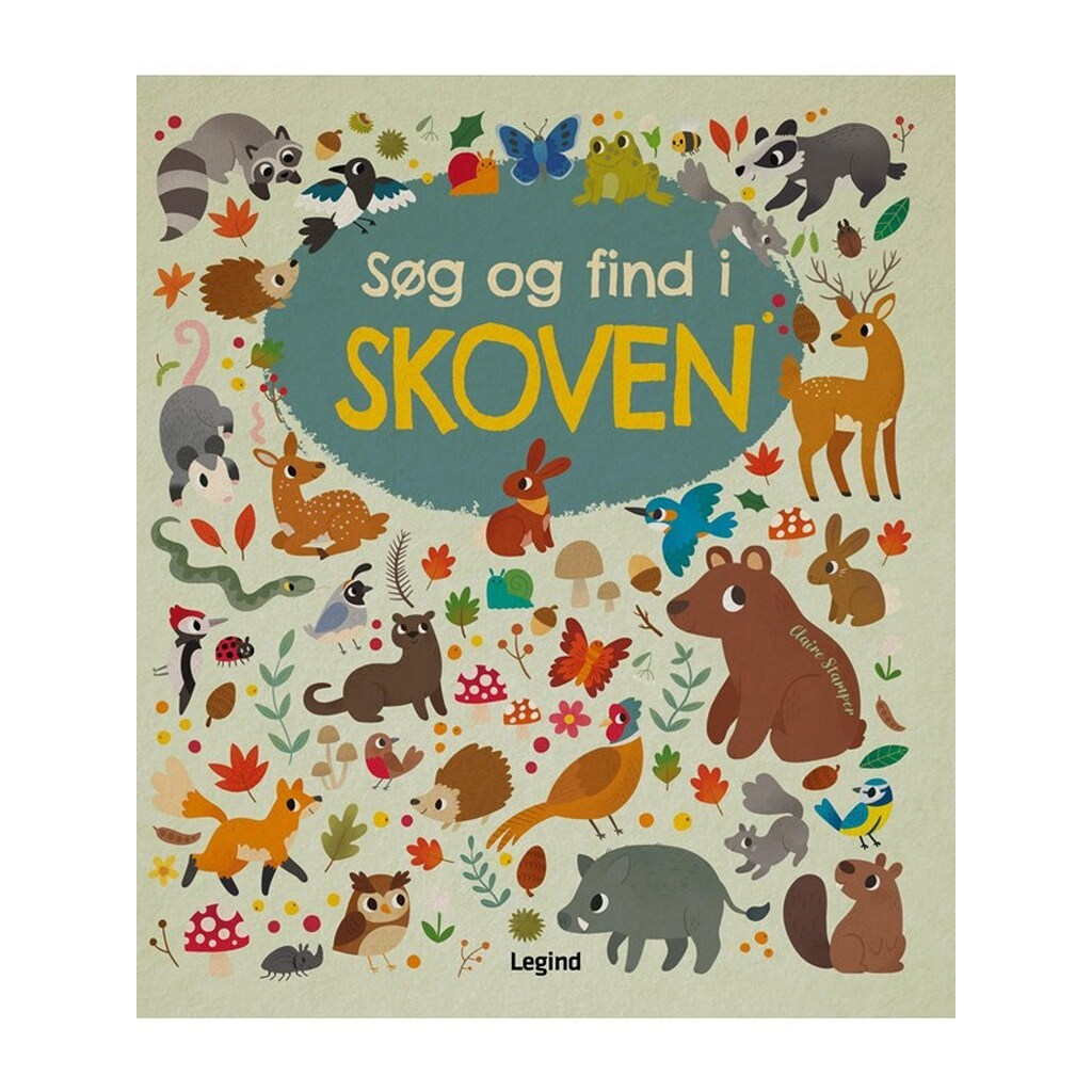Søg og find i skoven - Børnebog - Papbog