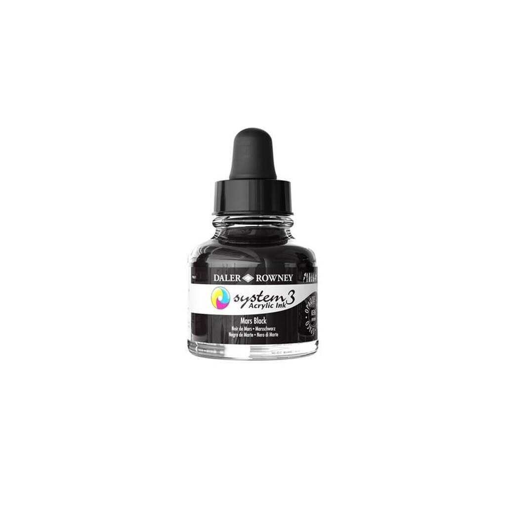 Daler-Rowney System3 Ink 29.5 ml Mars Black
