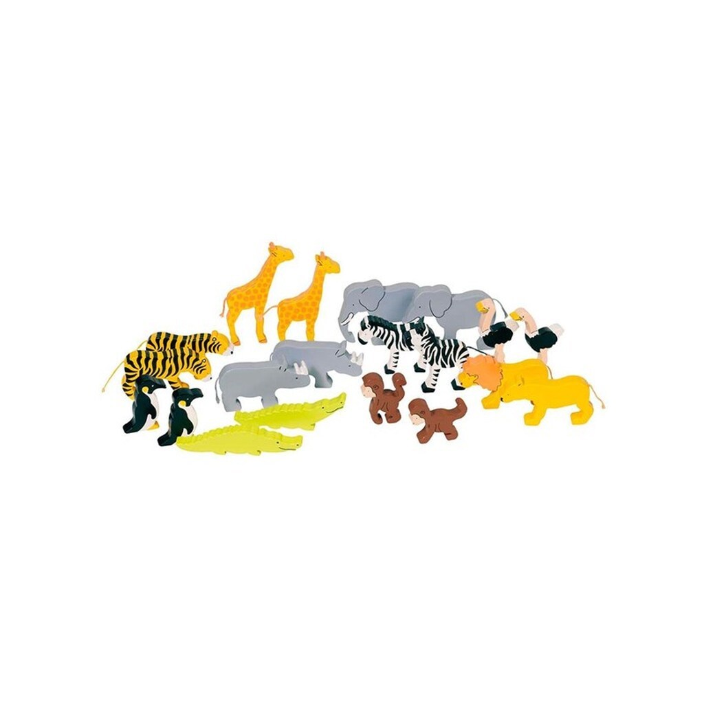 Goki Wild Animals Wood 20 pcs
