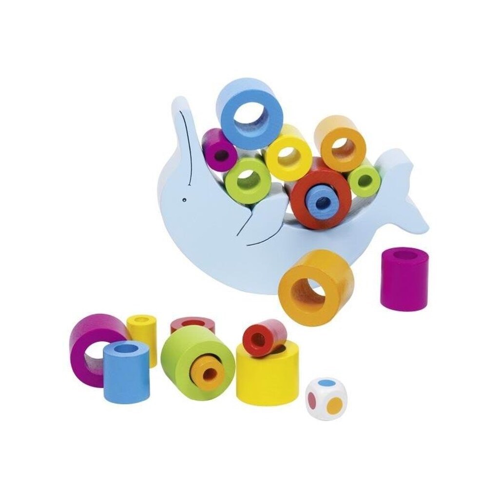 Goki Wooden Balance Game - Dolphin
