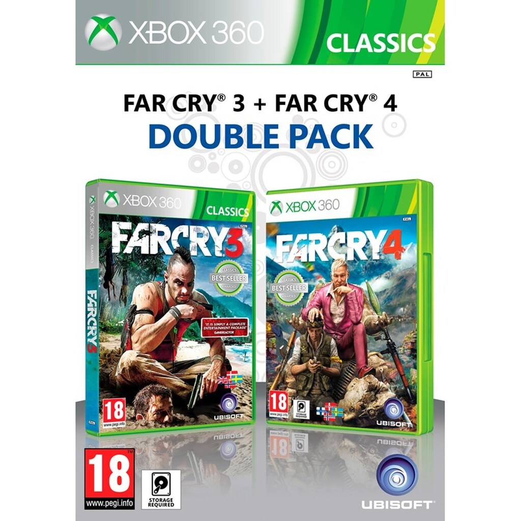 Far Cry 3 + Far Cry 4 (Double Pack) - Microsoft Xbox 360 - Samlinger