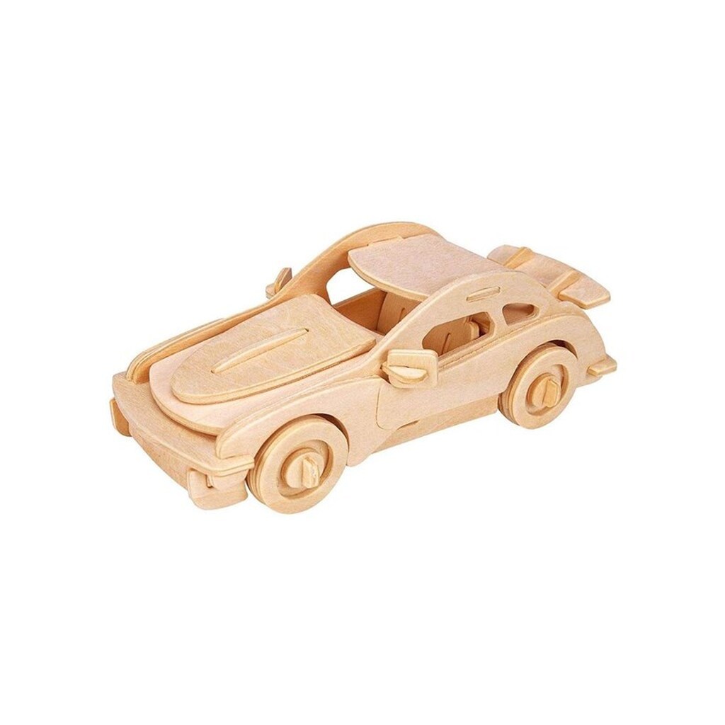 Eureka Gepetto&apos;s Workshop Wooden Building Kit 3D - Sports car
