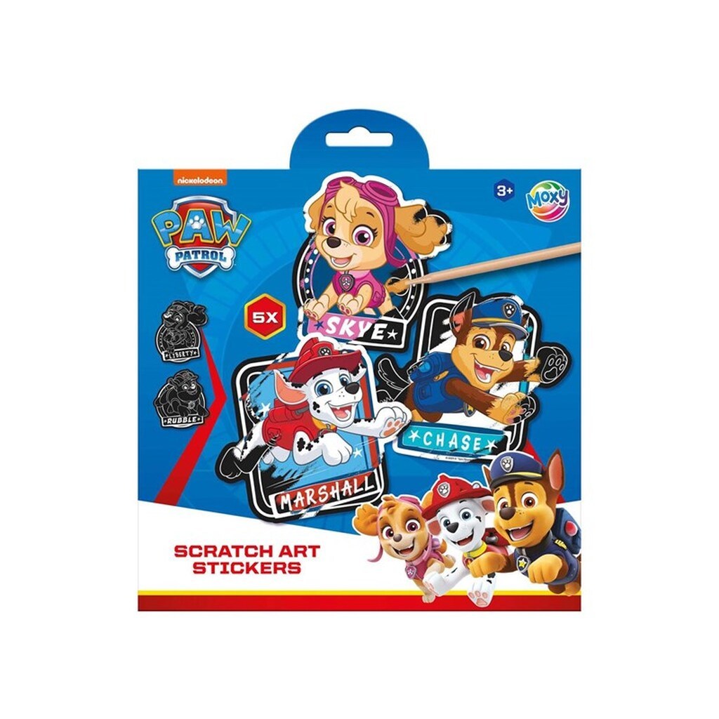 Creative Craft Group - Scratch Art Stickers - PAW Patrol 6 pcs.