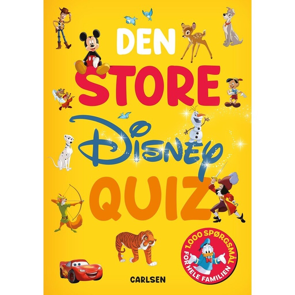 Den store Disney-quiz - Børnebog - Hardcover