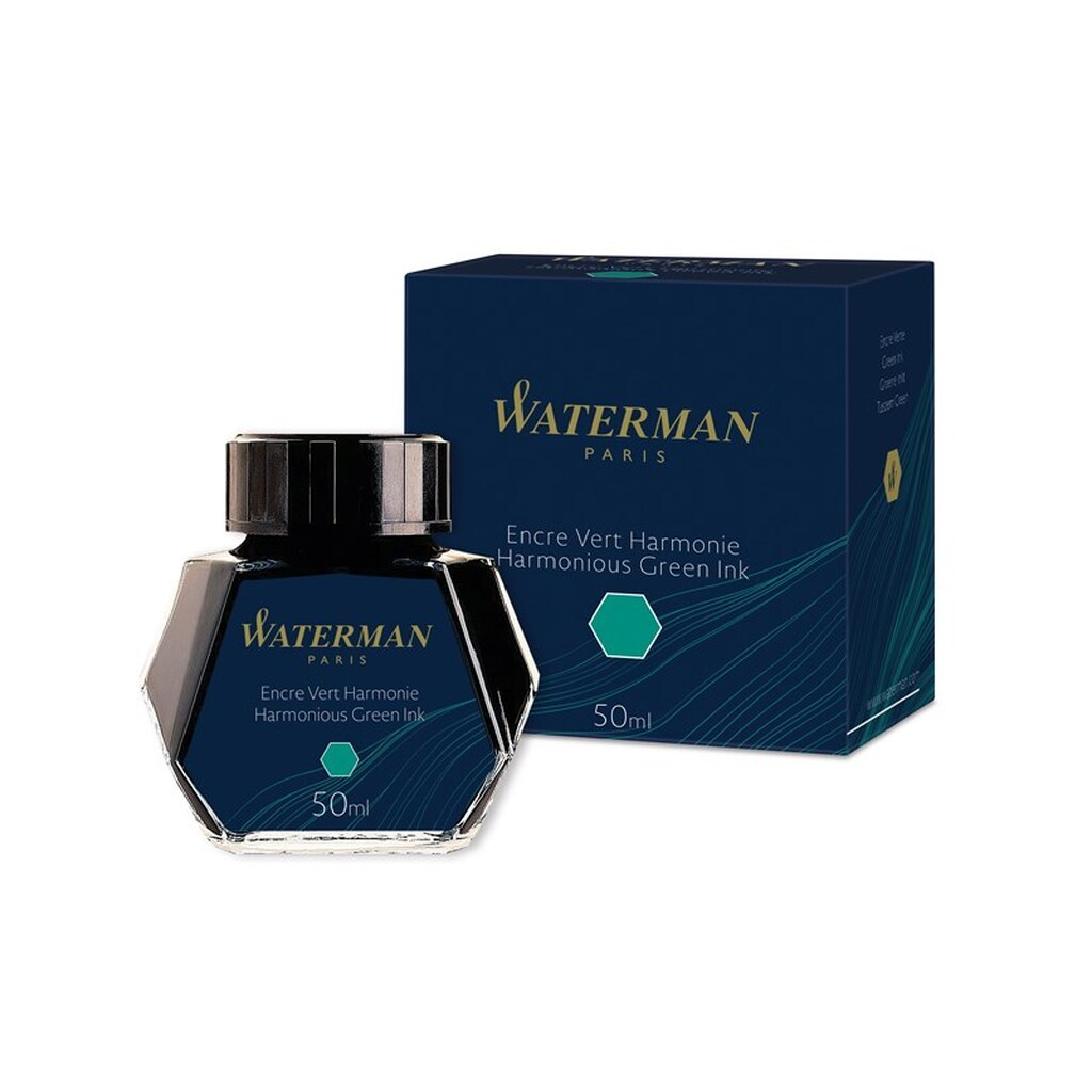 Waterman Fountain Pen blæk | Harmonisk grøn | 50ml flaske