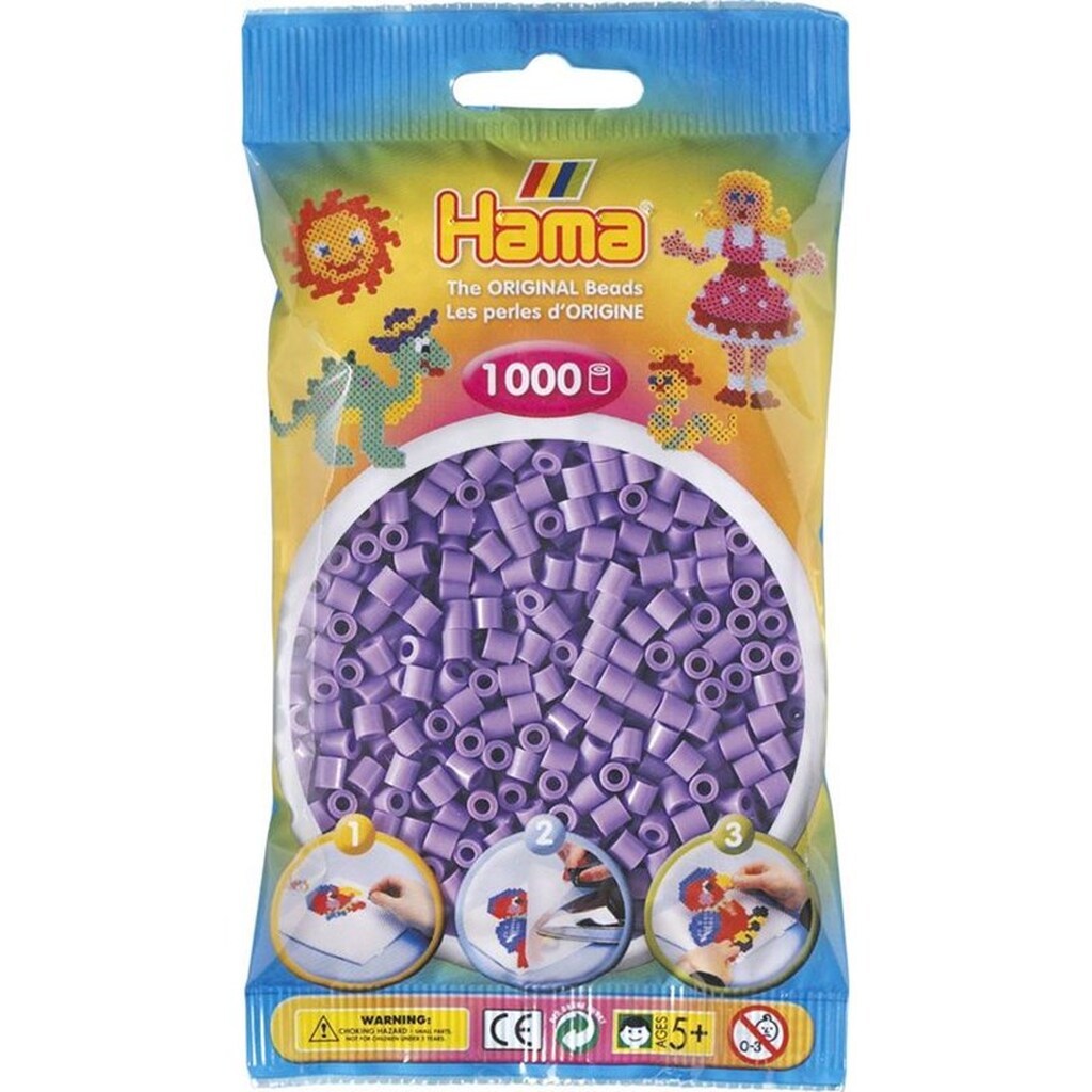 Hama Ironing beads-purple Pastel (045) 1000pcs.
