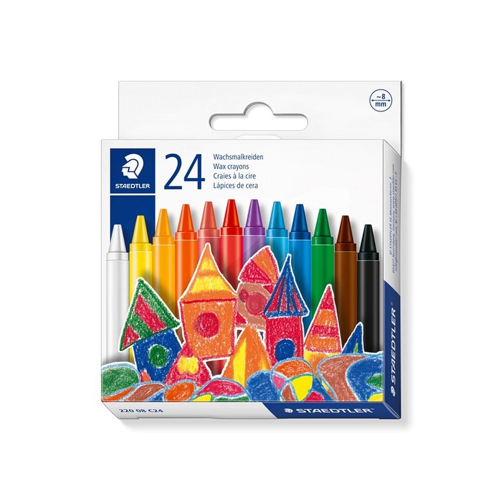 Staedtler VOKSFARVE 8mm 24 ASS/PAK
