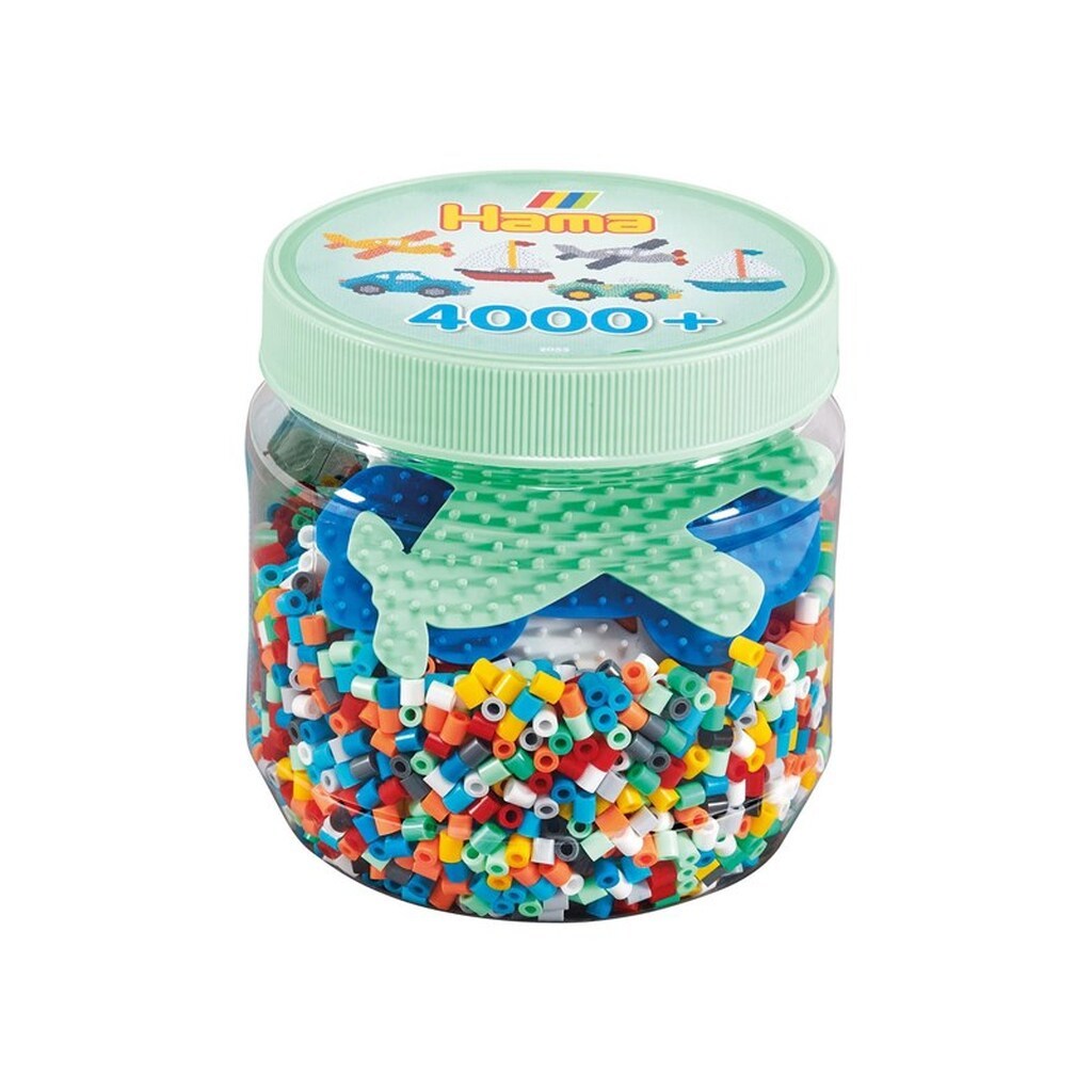 Hama Beads Set in Jar - 4000 pcs