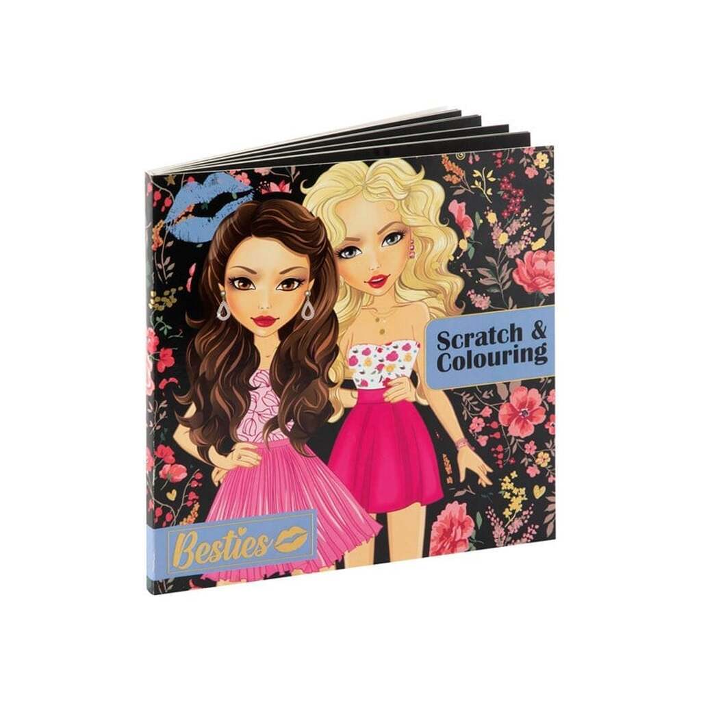Besties Scratch &amp; Coloring Book