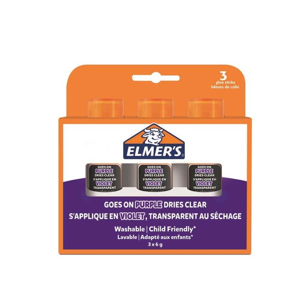Elmer&apos;s Disappearing Purple limstifter | 6 g | 3 styk