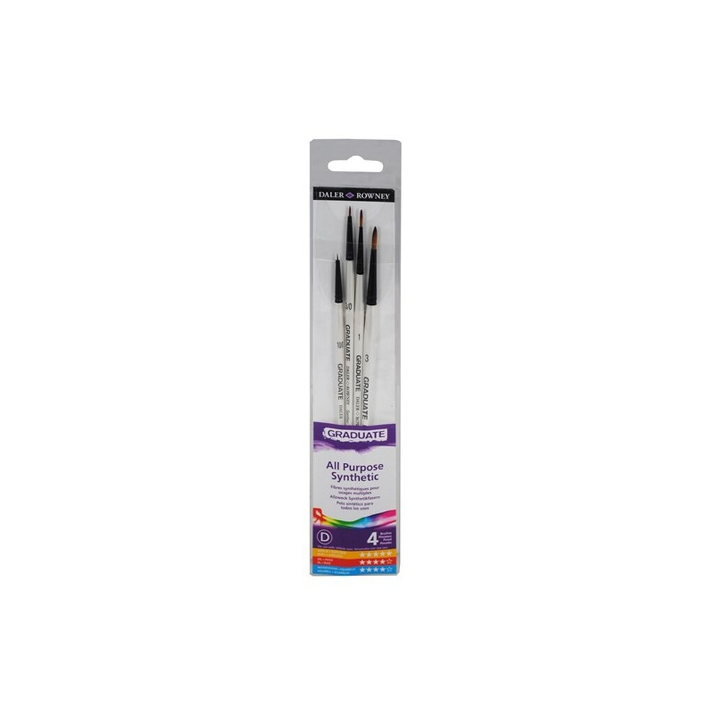 Daler-Rowney Graduate Synthetic Detail Set 4 pcs