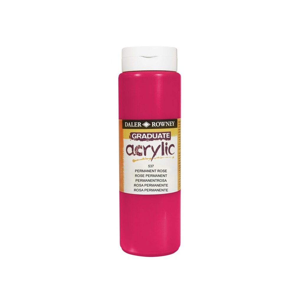 Daler-Rowney Graduate Acrylic 500 ml Permanent Rose