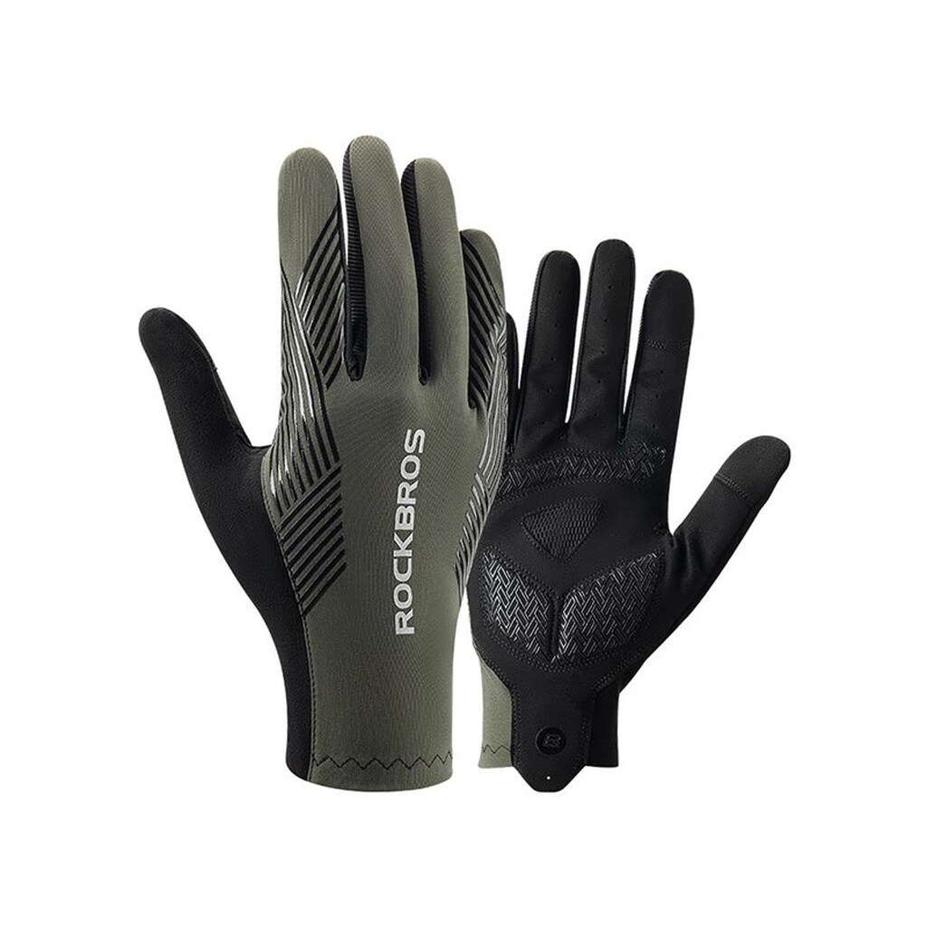 Rockbros cycling gloves spring/summer/autumn full size: XXL - green