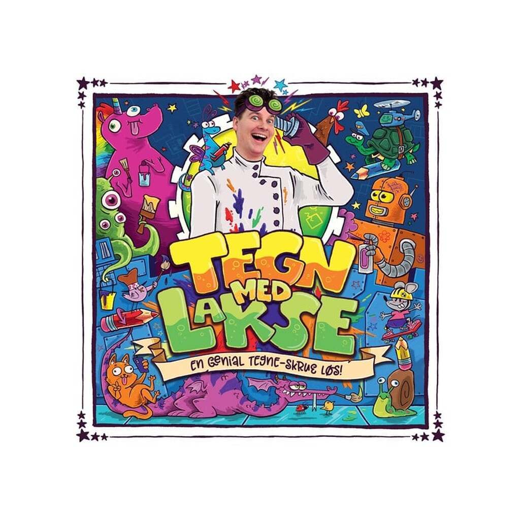 Tegn med Lakse 4 - Børnebog - Hardcover