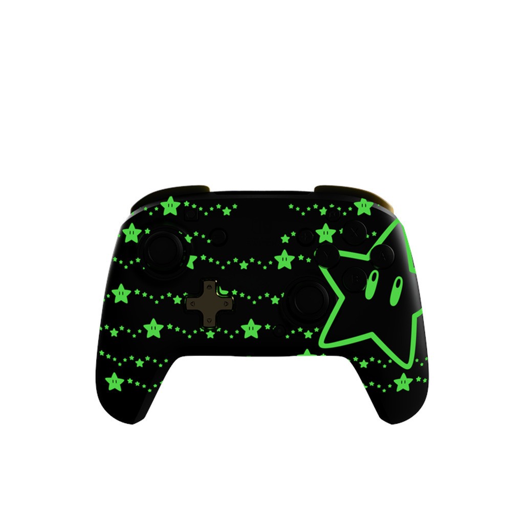 PDP Rematch Wireless: Super Mario Stars (Glow In The Dark) - Wireless Controller - Nintendo Switch