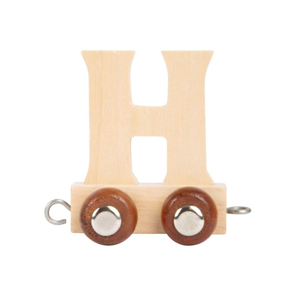 Small Foot - Wooden Letter Train - H - 12 pieces