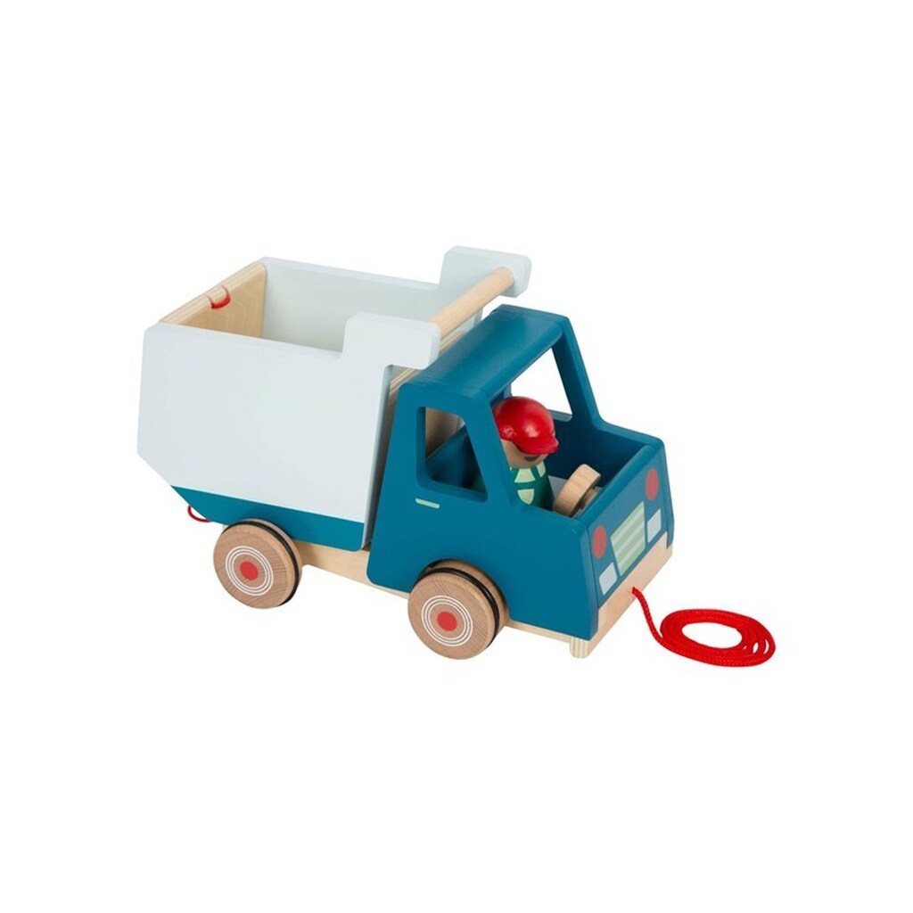 Small Foot - Wooden Pull Figure Tipping Truck