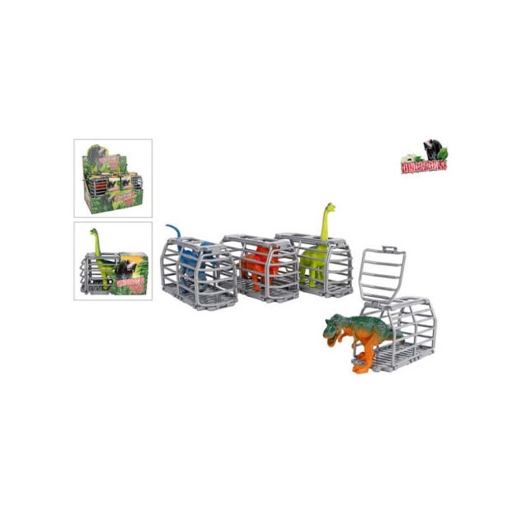 Pocket Money Dinosaur In Cage - assorted