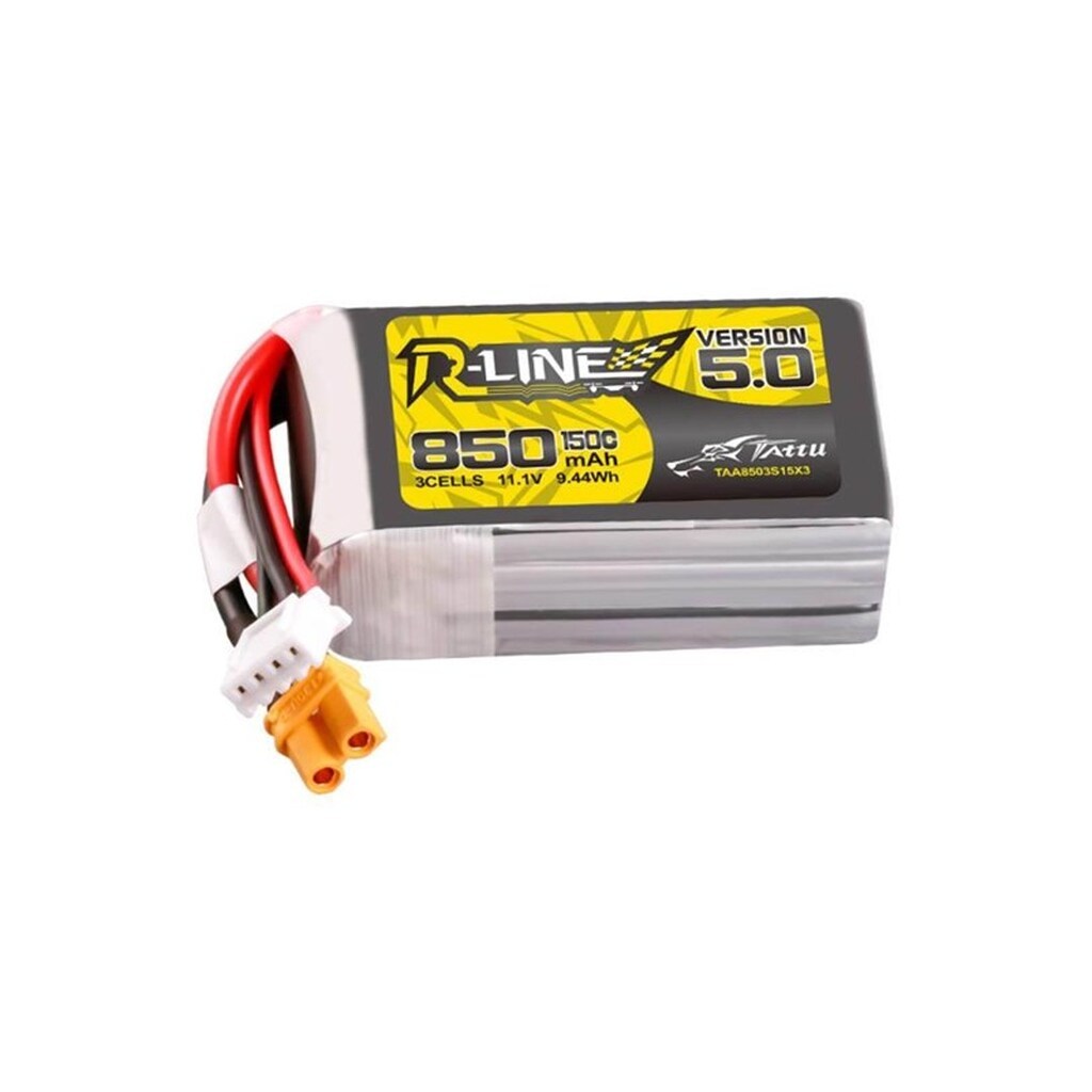Gens ace &amp;Tattu R-Line Version 5.0 850mAh 3S 11.1V 150C XT30U-F