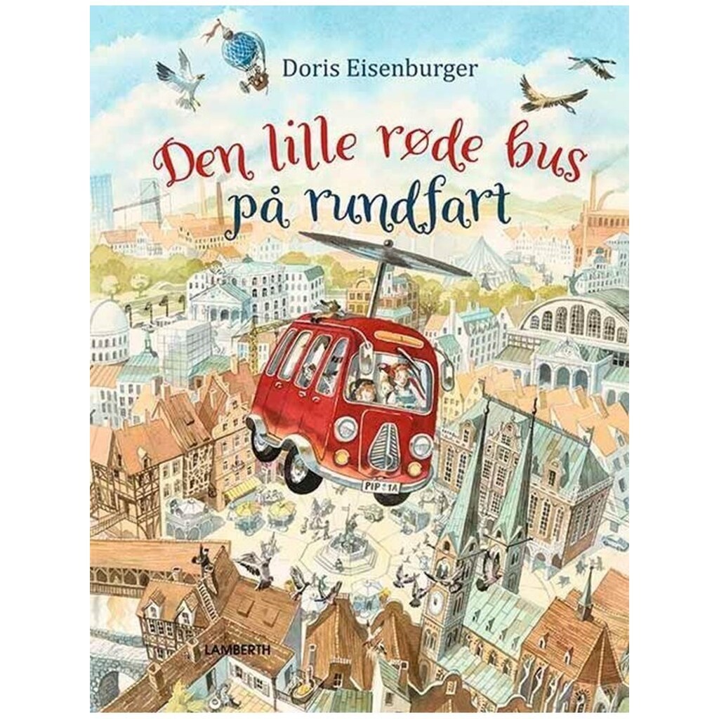 Den lille røde bus på rundfart - Børnebog - hardcover