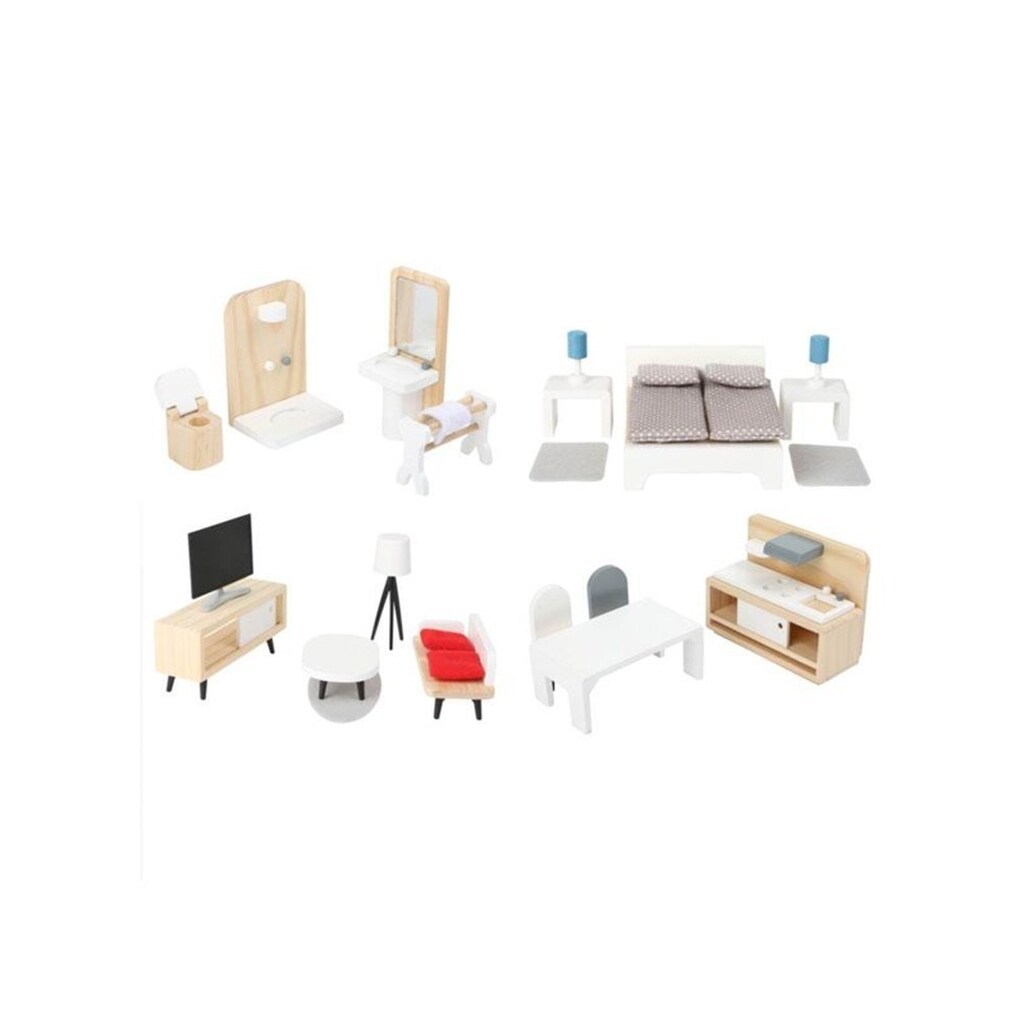 Small Foot - Wooden Dollhouse Furniture Complete S