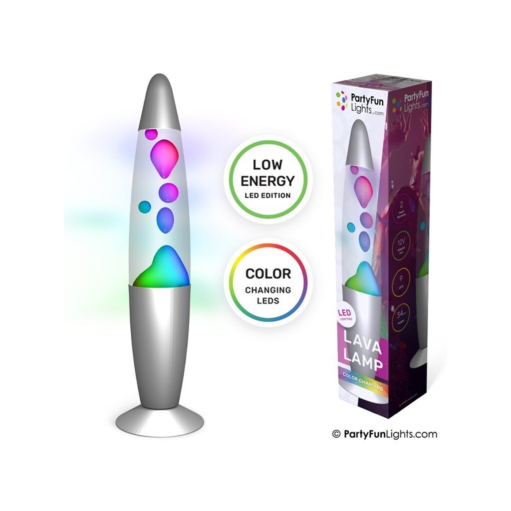 Party Funlight Lava lampe - Multifarvet H: 34cm
